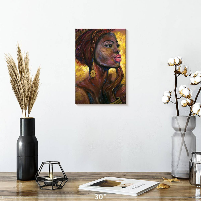 Leisha tribal africain, H 12 po x l 8 po