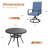 Outdoor Patio Dining Set with 4-person Round Dining Table and  Padded Swivel Chairs-1535526337