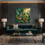 «Hawaiian Paradise Birds», art mural sur toile bleue-761806111