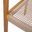 Ensemble de 2 chaises de salle à manger avec assise en corde