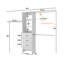 Jeremyiah 21''-96'' Closet System with 3 drawers(can be cut to fit)-1011111904