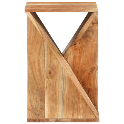 Netherlands Solid Wood Top Rectangular Side Table