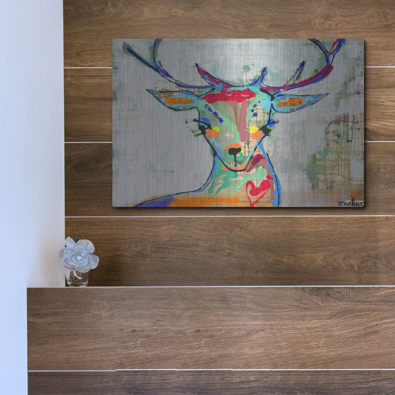 «Deer Mist» par Zwart, H 12 po x l 16 po