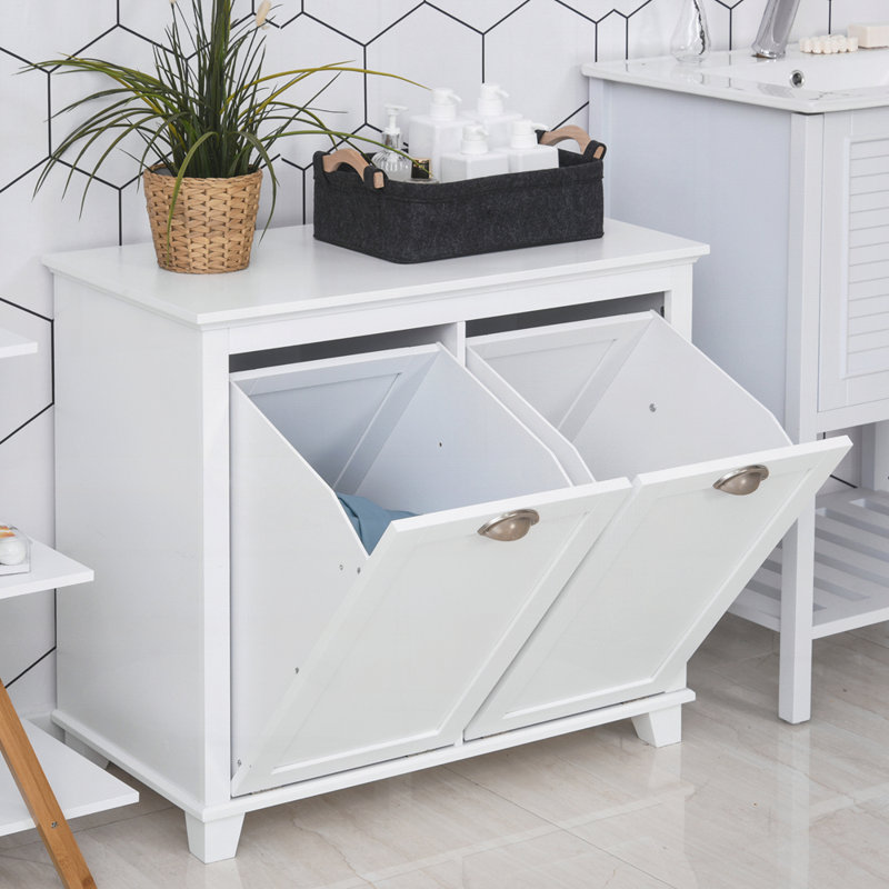 Armoire de rangement pour salle de bain Tilt-Out Laundry