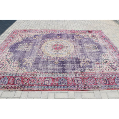 Surdimensionné tapis turc rouge Oushak rétro avec un design tribal antique idéal pour l'esthétique intérieure