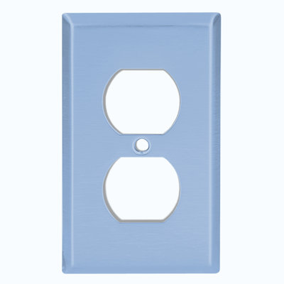 No Subject 1 - Gang Duplex Outlet Standard Wall Plate