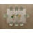 Trona Glass Top Metal Base Dining Table