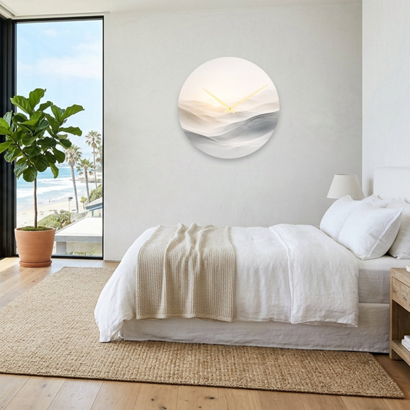 Horloge murale abstraite abstraite, Large