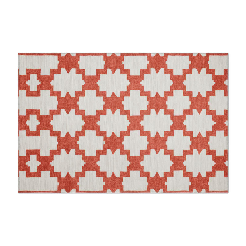 Tapis gris intérieur et extérieur Trellis, Rectangulaire 2 pi x 3 pi