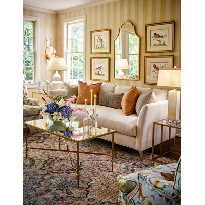 Lisa Kahn Metal Flat Wall Mirror