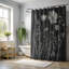 Art floral monochrome - Rideau de douche standard 1 pièce-100722371