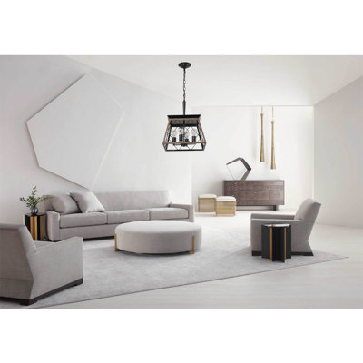 Lustre géométrique à DEL 4 lumières Yasline