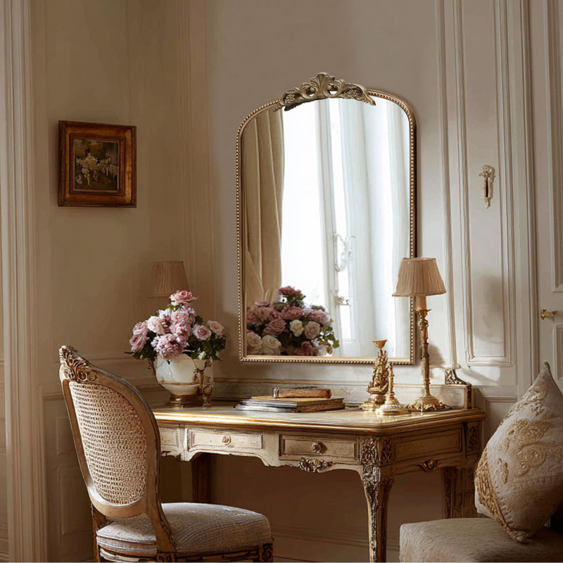 Mur arqué de style baroque 36 * 24 pouces, Laiton antique