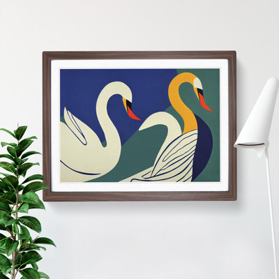 Abstract Swans Vol.2 - Framed Print