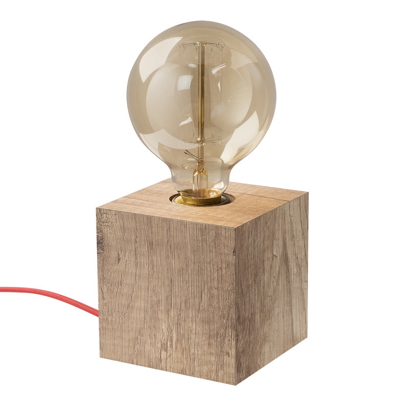 Lampe de table 3,94 po Hendrick Brown, Brun clair, 7.48" H x 3.94" W x 3.94" D