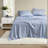 Soft Bedding Sets Full Blue Polyester Floral Modern Comfort For Home