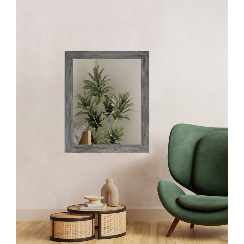 Engineered Wood Flat Wall Mirror, 33" x 60"