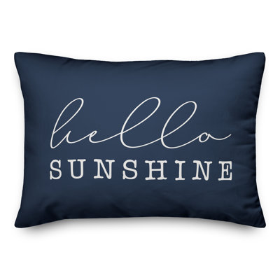 Housse et insert de coussin d'extérieur Hello Sunshine