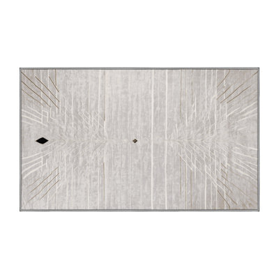 Tapis gris lavable à la machine