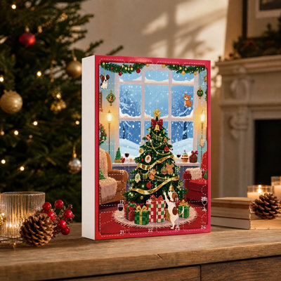 Christmas Decorations 2026 Christmas Countdown Calendar Cute Acrylic Decoration Holiday Gifts Box For Family And Friend