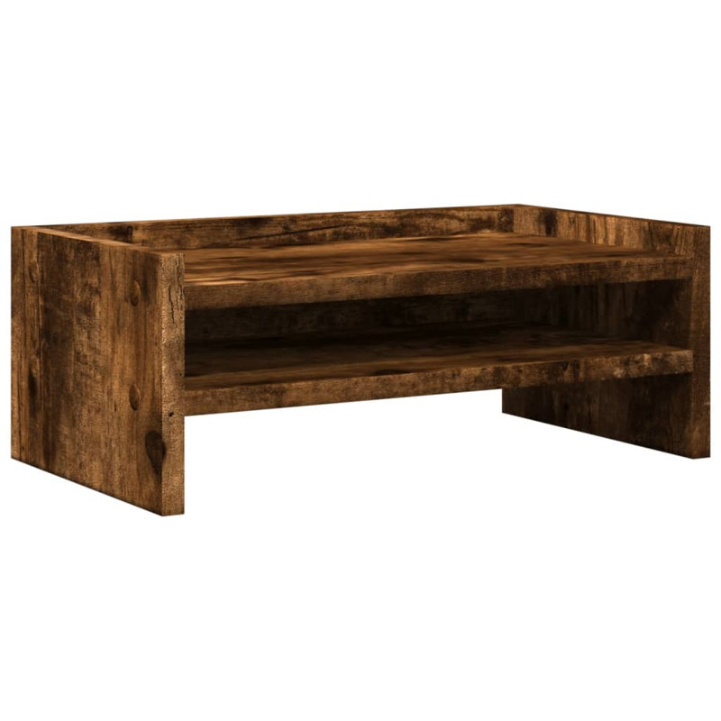 Shiya Manufactured Wood Monitor Stand, Smoked Oak