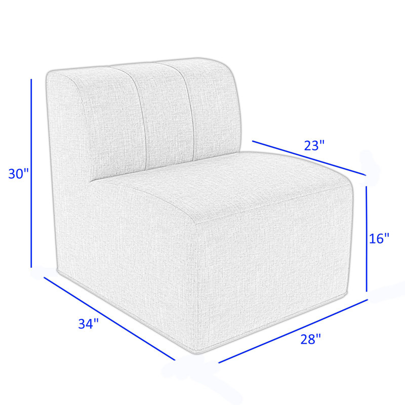 Chaise de patio Praia Sunbrella®, Toile bleu marine Sunbrella®