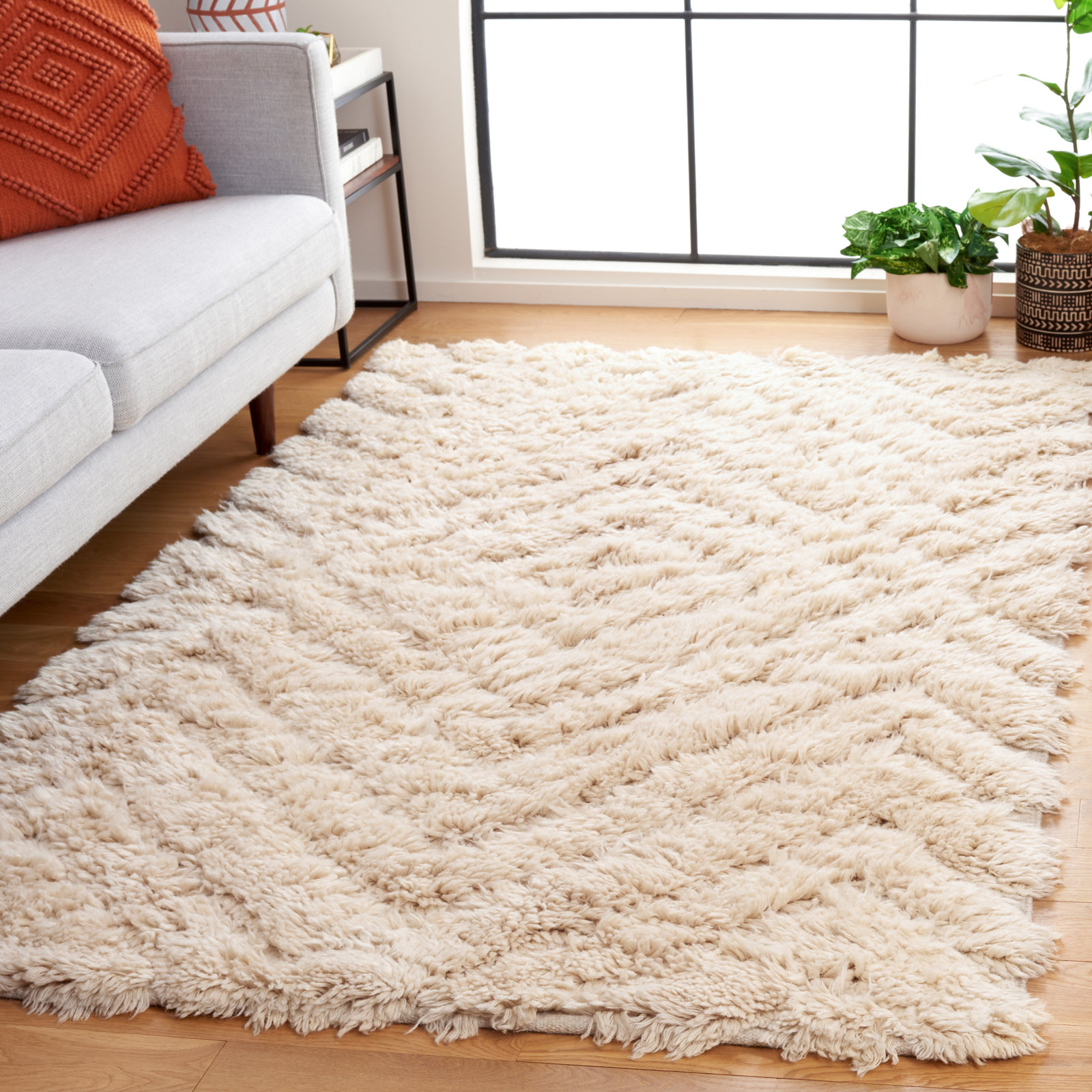 Dabria Hand-Woven Rug, Rectangle 4' x 6'