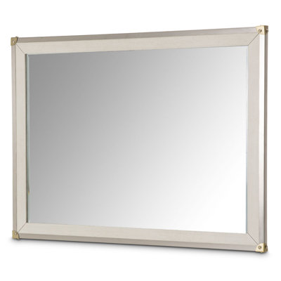 Menlo Station Solid And Engineered Wood Flat Wall Mirror