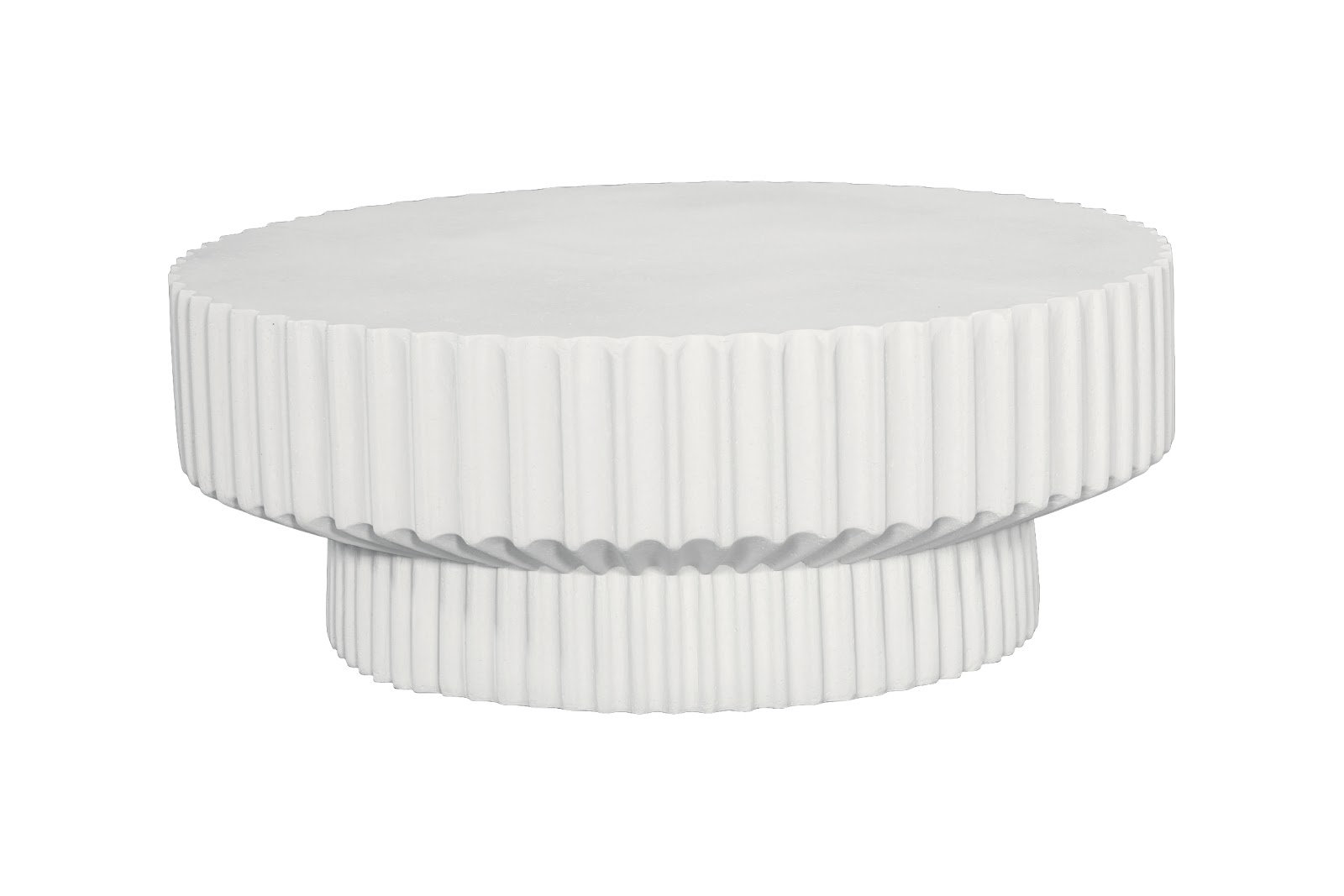 Vetra Coffee Table, White Stone