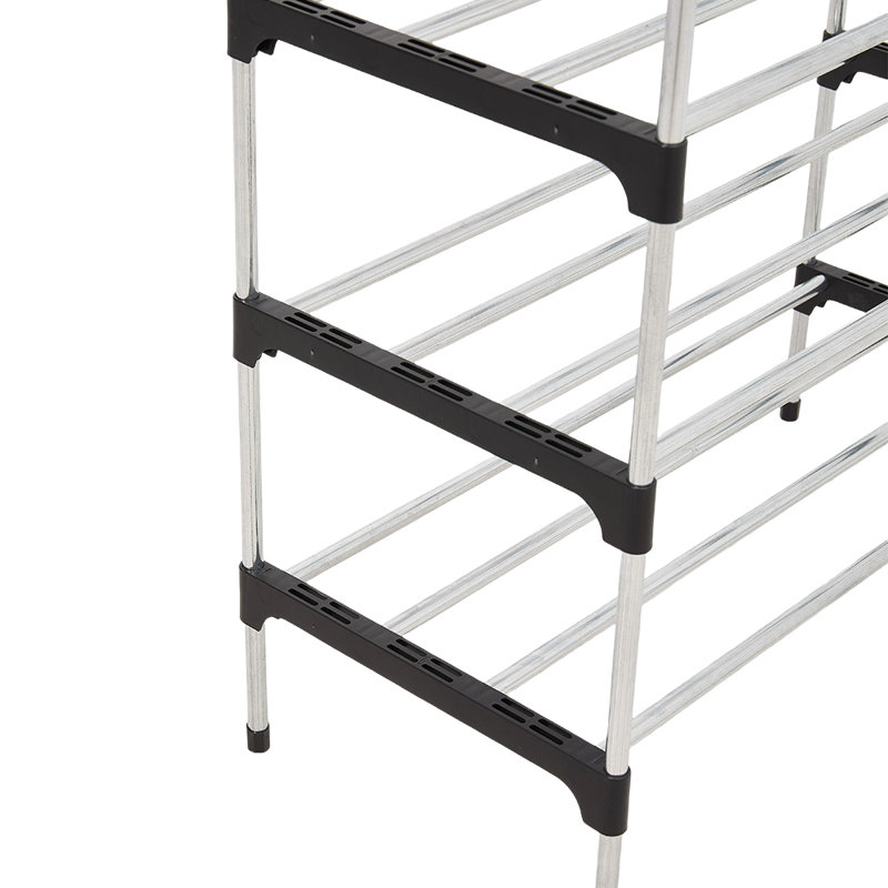 20 Pair Shoe Rack, Silver