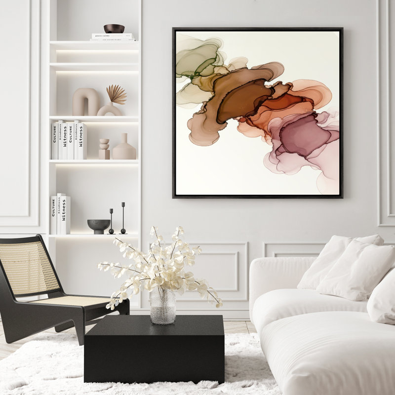Art mural encadré, rétro, antique et classique pour chambre à coucher - 16 po x 16 po, H 16 po x l 16 po, Noir