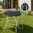 31.5" Round Folding Banquet Table, Portable Plastic Coffee Card Dining Table for Outdoor Party Event-71837381
