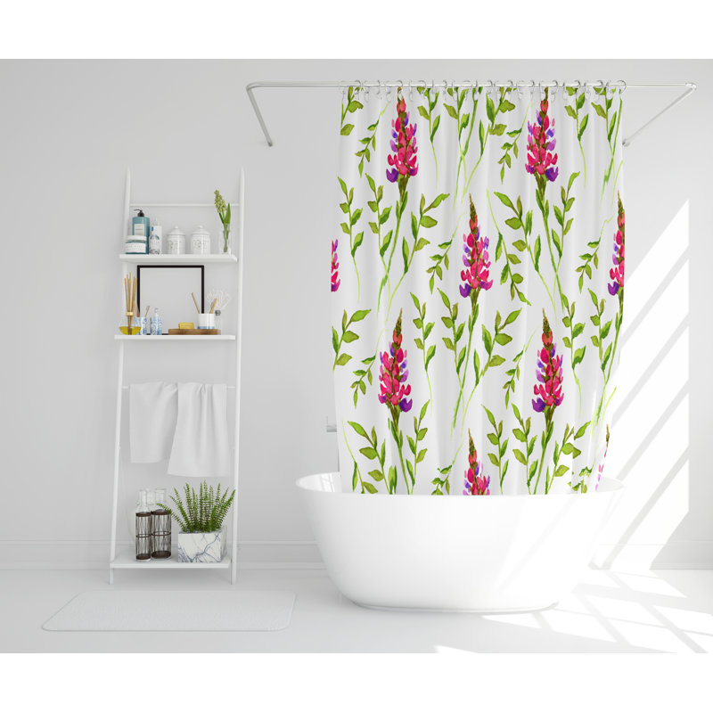 Edenbridge Polyester Shower Curtain Set, 168cm H x 168cm W