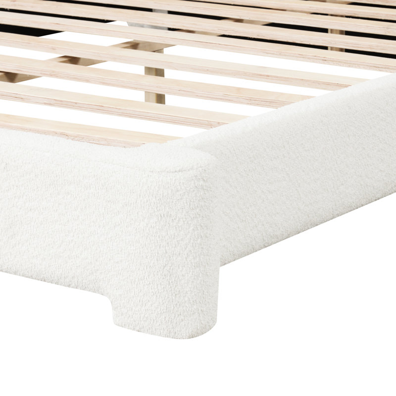 Grand lit rembourré Boucle -, expérience de sommeil confortable au repos