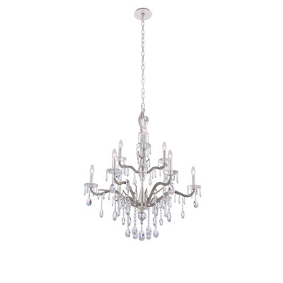 Lustre étagé / transparent Venere 9 LT Allegri