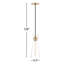 Luminaire suspendu en pot 1 lumière Gena-919068237