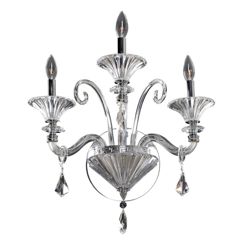 Chauvet 3 LT Chrome/Clear Wall Sconce Allegri