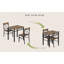 Ensemble de table de salle à manger, table de cuisine en bois avec 2 chaises pour la cuisine et la salle à manger