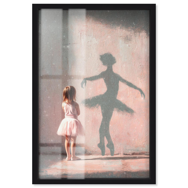 «Little Ballet Dreamer Glam» par Art Remedy, Noir, H 16 po x l 11 po