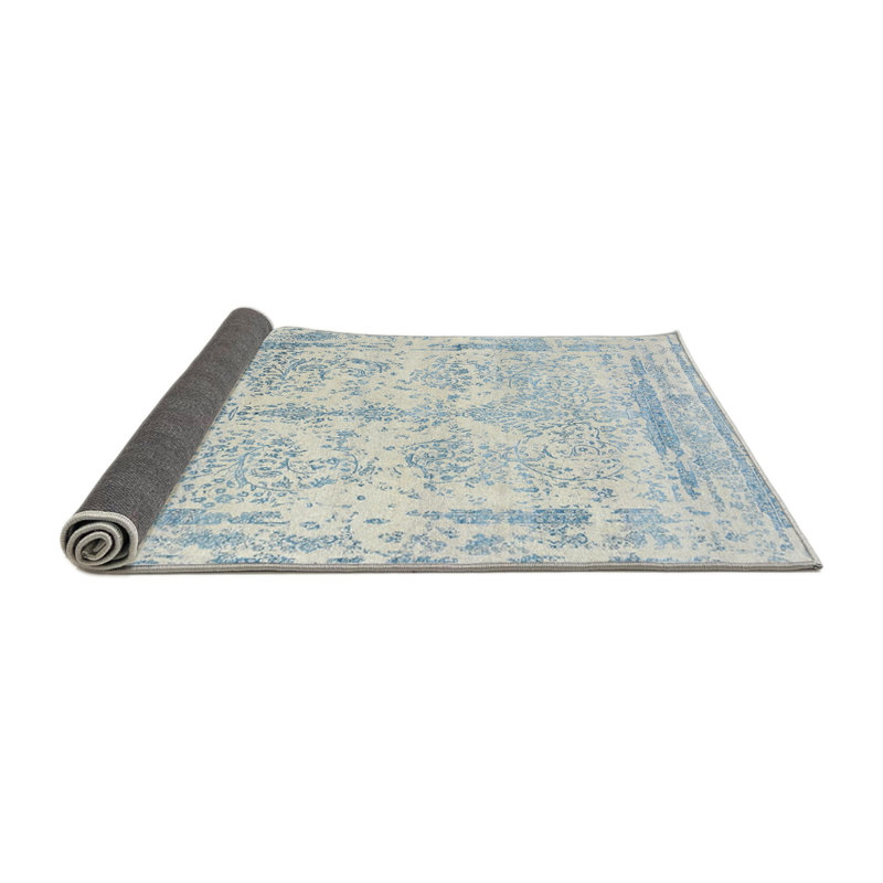 Tapis oriental bleu Henriette, Rond 4 pi