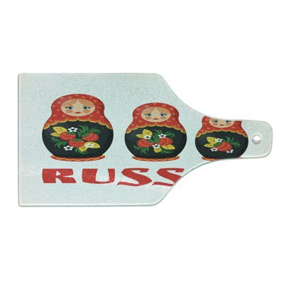East Urban Home Glass Russian Cutting Board