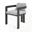 Ensemble de 2 chaises de patio d'extérieur en aluminium-590678791