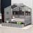 Vidoje Kids Bed with Storage Shelf-1043395503-1043395505