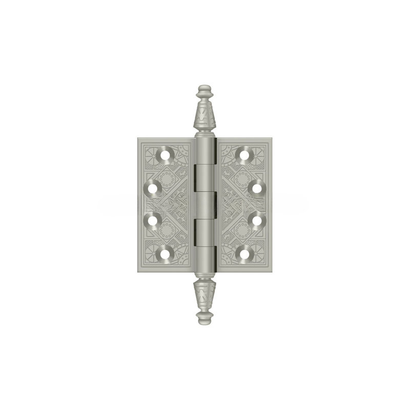 3.5'' x 3.5'' Butt Bearing Hinge, Brushed Nickel