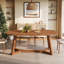 Oval Solid Wood Dining Table-318721333