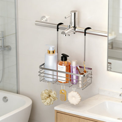 Organisateur de panier de douche suspendu No-Drill