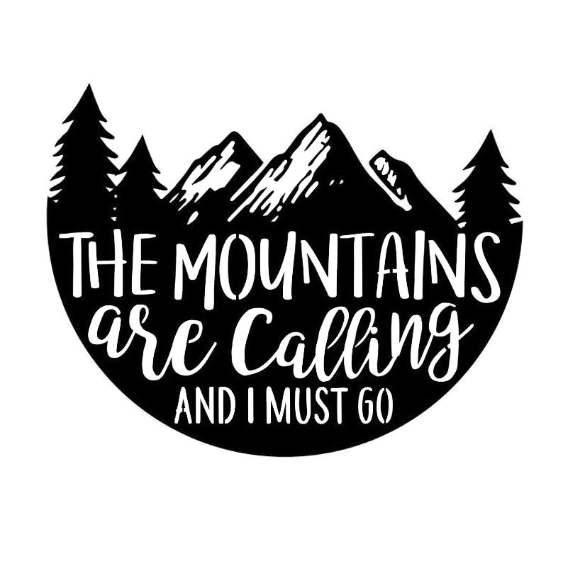 Mountains Are Calling Wall Décor, 11" H x 14" W x 0.06" D