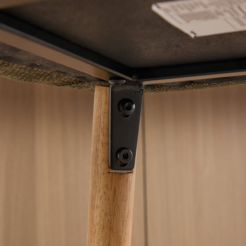 Ensemble de 2 tabourets de bar modernes avec îlot de cuisine avec dossier, accoudoirs, repose-pieds et pieds en bois massif