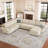 Nairoby Modular Corduroy Sectional with Storage -208434386