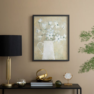 Delicate Bouquet II Framed Print - Solid Wood